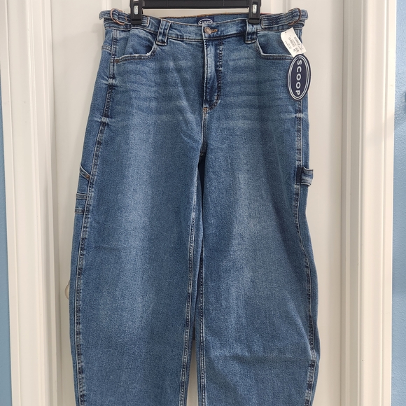 Scoop Brand Stylish size 10 Women's Barrel Carpenter Jeans for Women - Picture 6 of 13